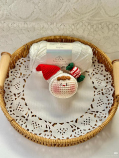 Cute Crochet Santa Claus Ball Doll Pattern Chart