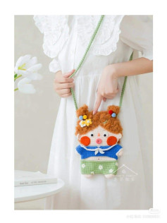 Cute Girl Doll Bag Crochet Pattern Chart