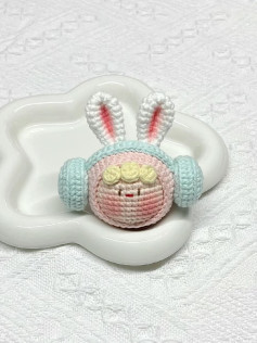 Cute Headphone Rabbit Dango Amigurumi Crochet Pattern Chart