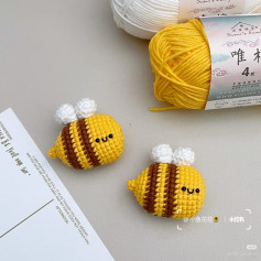 Cute Little Bee Amigurumi Crochet Pattern Chart