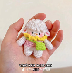 Cute White and Blue Hello Kitty Amigurumi Crochet Pattern Chart with ...