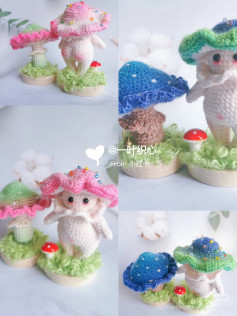 Cute Mushroom Person Crochet Pattern Chart
