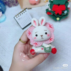 Cute Pink Rabbit Amigurumi Crochet Pattern Chart