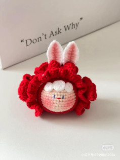 Cute Red Bow Bunny Headband Crochet Pattern