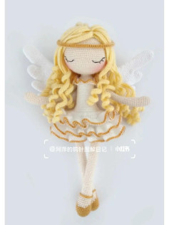 Cute Sleeping Angel Girl Amigurumi Crochet Pattern Chart