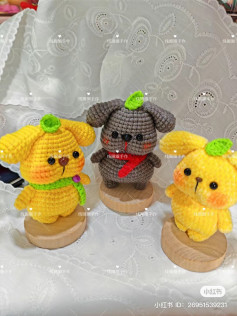 Cute Yellow Pineapple Bunny Crochet Amigurumi Pattern with Chart