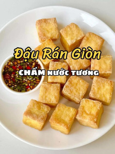 Đậu Rán Giòn Chấm Nước Tương: Hướng dẫn làm món ăn vặt giòn tan, chấm sốt tỏi ớt rau mùi đậm đà
