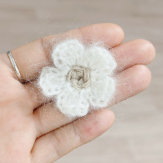 Dễ dàng móc hoa cúc lông xù dễ thương, hướng dẫn chi tiết