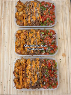 Delicious and Easy Fire Cracker Ground Bison Meal Prep Bowls with Broccoli