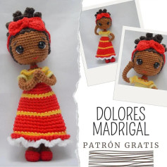 Dolores Madrigal Amigurumi Crochet Pattern