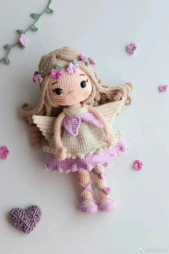 Flower Fairy Girl Amigurumi Crochet Pattern with Detailed Step-by-Step Instructions