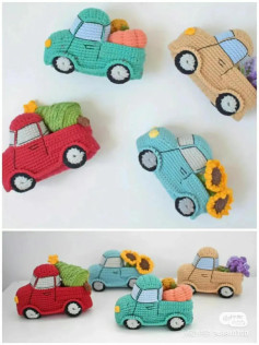 Four Seasons Small Truck Crochet Pattern Tutorial