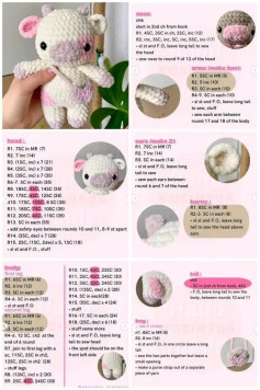 Free Crochet Amigurumi Patterns: Cute Lamb, Milk Bear, Cinnamoroll, Cupcake, and Stitch Doll Charts