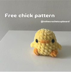 Free Crochet Chick Pattern - Yellow Amigurumi with Bobble Stitch