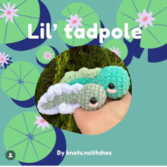Free Crochet Lil' Tadpole Amigurumi Pattern Tutorial