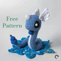 Free Crochet Pattern: Blue Dragon Amigurumi with Detailed Instructions