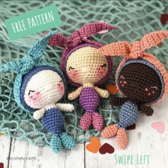 Free Crochet Pattern: Cute Sleeping Bunny Amigurumi Doll Tutorial