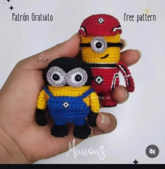 Free Crochet Pattern for Amigurumi Minions Dolls - Step-by-Step Guide with Materials and Abbreviations