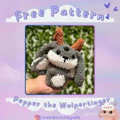 Free Crochet Pattern: Pepper the Wolpertinger Amigurumi
