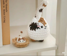 Free Crochet Pattern: The Box for a Kitten Amigurumi