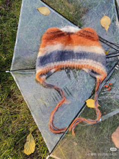 Free Knitting Pattern for Cute Bear Ears Hat with Stripes