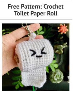 Free Pattern: Crochet Toilet Paper Roll