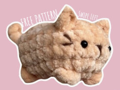 Free Pattern: Cute Fluffy Cat Amigurumi