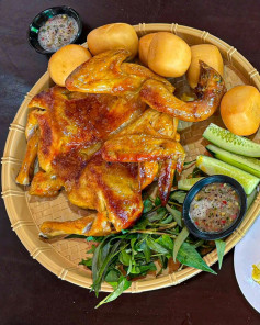 Gà Nướng Sốt BBQ Mật Ong Thơm Ngon Giòn Bóng Đẹp Ăn Là Ghiền
