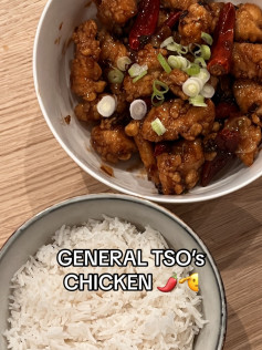 General Tso's Chicken Recipe with Rice
