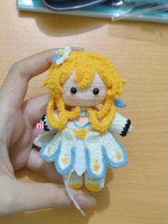 Genshin Impact Crochet Doll Body Chart: Amigurumi Pattern for Head and Torso