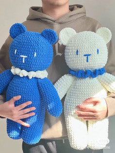 Giant Ice-lolly Bear Doll Crochet Pattern Chart
