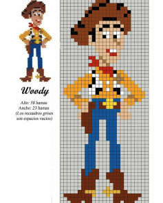 Gráfico de Punto de Cruz de Woody