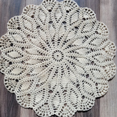 Grille du grand napperon et petit napperon: Crochet pattern chart for large and small doilies