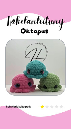 Häkelanleitung: Süßer Amigurumi Oktopus - Kostenlose Anleitung