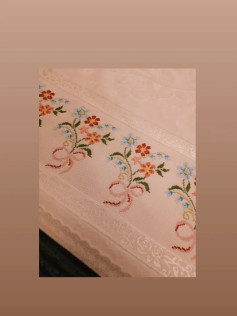 Hamecura Çeyiz - Kanaviçe Havlu Kenarı Örnekleri (Floral Towel Edge Cross Stitch Pattern)