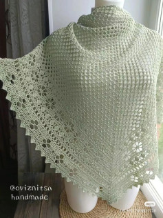 Handmade Crochet Shawl 'Cool Summer' Pattern Chart
