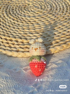 Handwritten Amigurumi Chart for Cute Strawberry Rabbit Doll