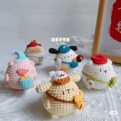 Handwritten Amigurumi Crochet Patterns for Cute Chubby Animals: Pig, Bear, and Dog