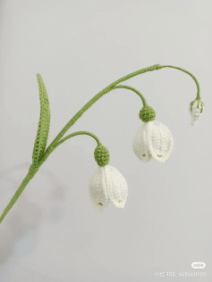 Handwritten Crochet Pattern for Lily of the Valley Flower