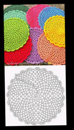 Hermoso diseño de tejido a crochet con patrón gráfico