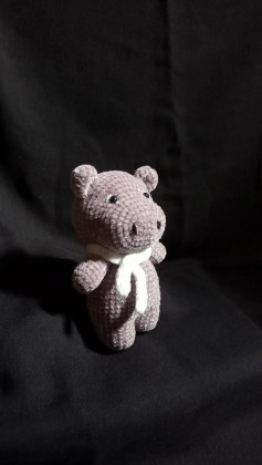 How to Crochet Cute Grey Hippo Amigurumi Doll