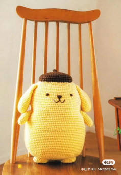 Hugging Amigurumi Pompom Pudding Crochet Pattern