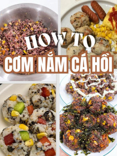 Hướng dẫn cách làm cơm nắm cá hồi ngon tuyệt