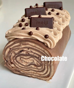 Hướng dẫn làm bánh cuộn socola Meiji không lò nướng với kem sandwich béo ngậy