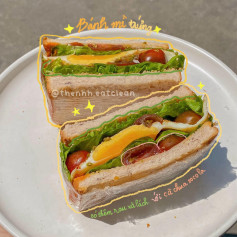 Hướng dẫn làm bánh mì trứng với rau xà lách và cà chua bi, món ăn sáng healthy đơn giản
