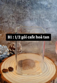 Hướng dẫn làm cà phê bọt biển (Dalgona Latte) với cafe hòa tan, đường và nước sôi