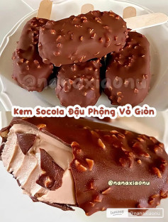 Hướng dẫn làm Kem Socola Đậu Phộng Vỏ Giòn mát lạnh, thơm lừng