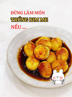Hướng dẫn làm món Trứng Rim Me chua ngọt, cách chế biến trứng luộc chiên sơ rim nước cốt me