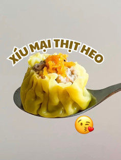 Hướng dẫn làm món xíu mại thịt heo hấp với nhân tôm và trứng cá muối vàng