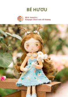 Hướng dẫn móc búp bê Bé Hươu dễ thương mặc váy xanh